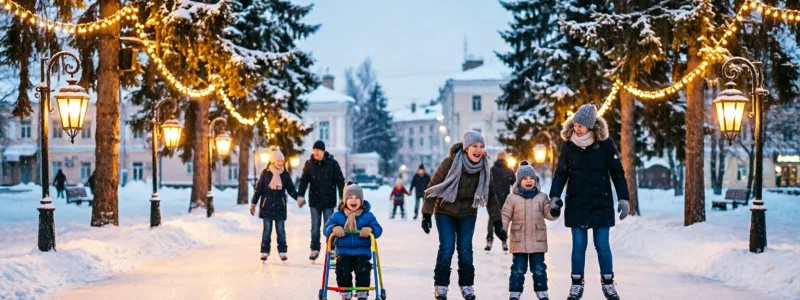 Открытый ледовый каток в парке Сад Победы